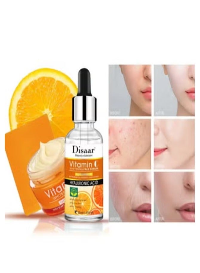 Disaar Vitamin C Whit Hyaluronic Acid Whitening Brightening  Facial Skin Care 3Pcs Set - Image 2